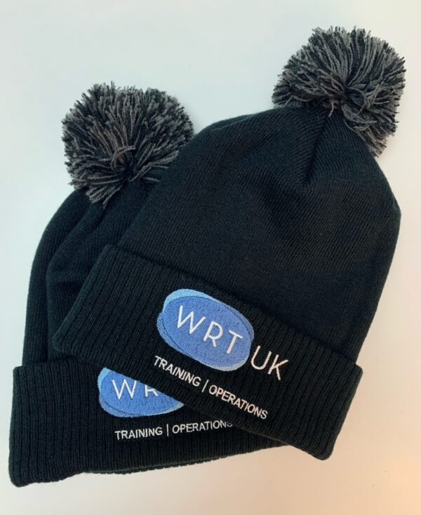 WRTUK Bobble Hat BLACK/GRAPHITE